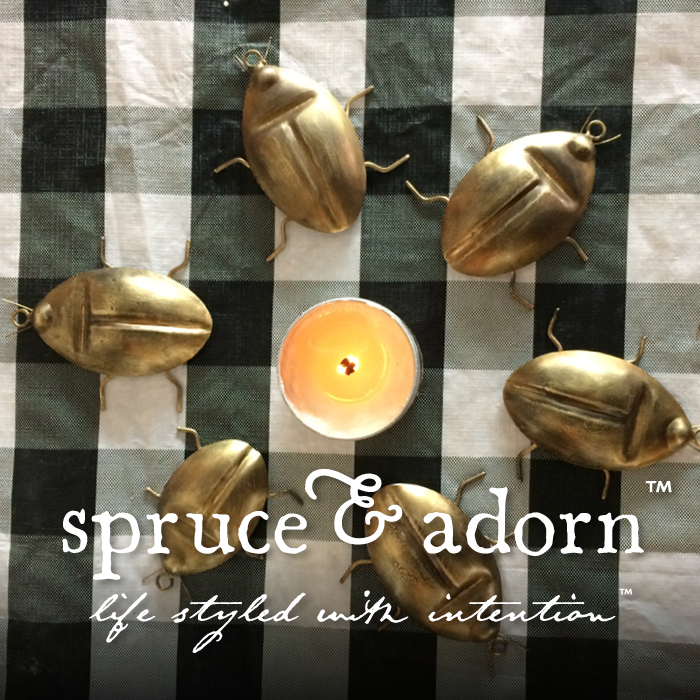 These clean burning scented bye bye bug candles by spruce & adorn™ are hand poured in reusable tin canisters easy to pack for—a life on the go—gardening, camping, hiking, biking, picnicking and swimming!

Practice circularity and repurpose your tin canister into...

Scent Base : lemongrass, basil  and citronella