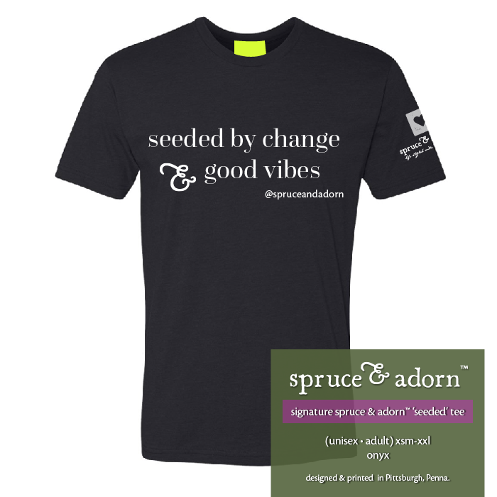 RB adult : 'seeded by change' t-shirt